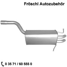 für Mercedes C-Klasse C180 2,0 W203 T203 129Ps 95kW Endtopf Auspuff Anlage k*