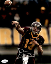 Dan LeFevour Signed Central Michigan Chippewas 8x10 Photo #2 JSA COA