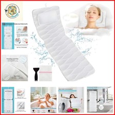 Full Body Bath Pillow, Bath Pillows for tub with Mesh Washing Bag 21 Non-Sl...