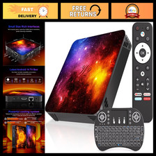 4GB RAM Android TV Box 14.0, 128GB ROM, 4K UH...