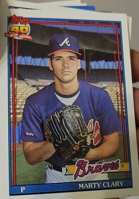 1991 Topps - Marty Clary #582 A* Before Copyright; Barely Visible 40th...