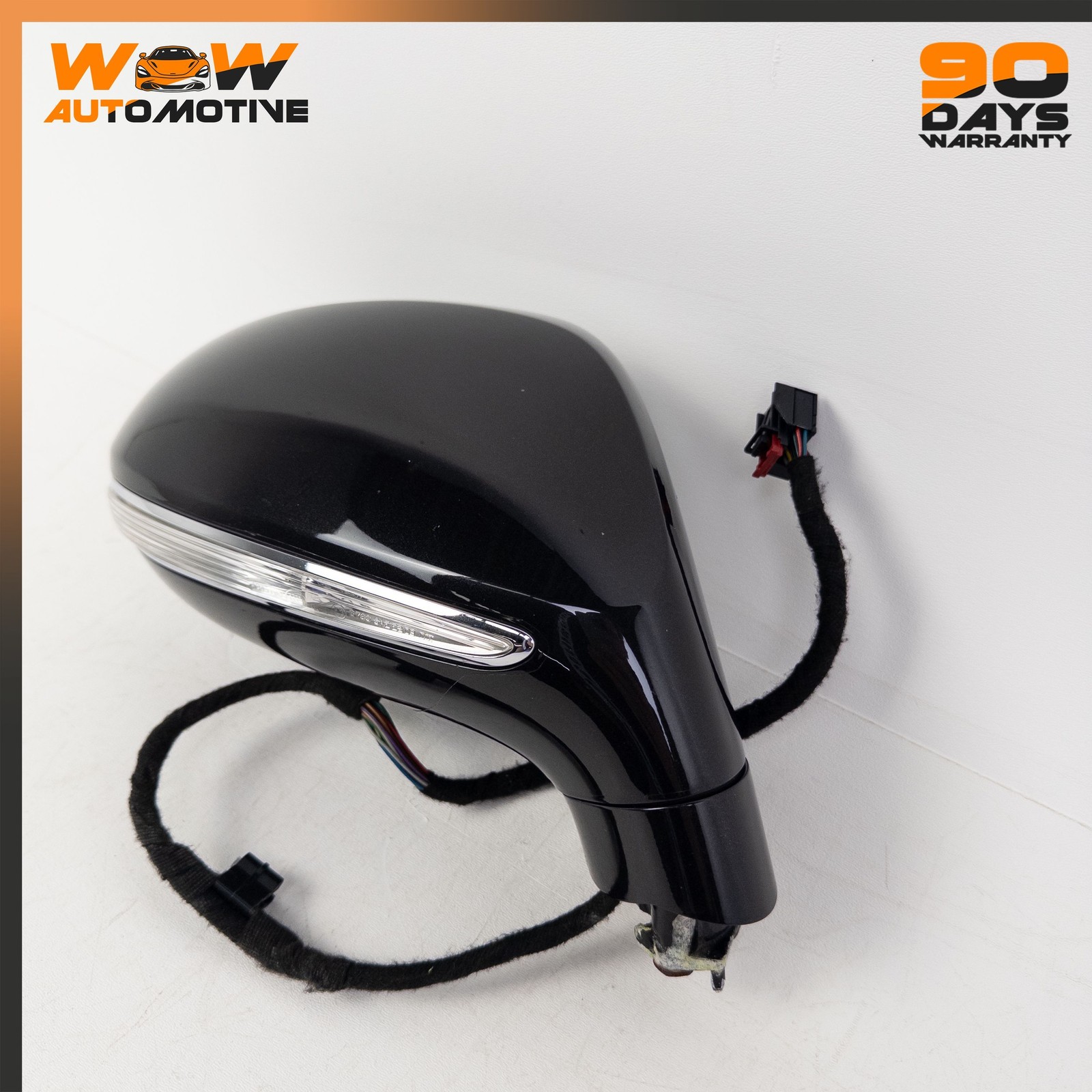 14-19 BENTLEY FLYING SPUR FRONT RIGHT EXTERIOR REAR VIEW DOOR MIRROR BLACK OEM
