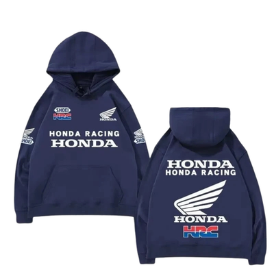 HRC HONDA RACING 冬用ジャケット Mens Honda Racing Hoodie HRC Pullover Cotton Blend Winter Casual