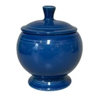 INDIVIDUAL COVERED SUGAR BOWL lapis blue FIESTA WARE NEW