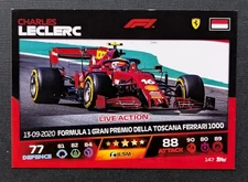 Topps Turbo Attax 2021 - No. 147 Charles Leclerc Live Action 