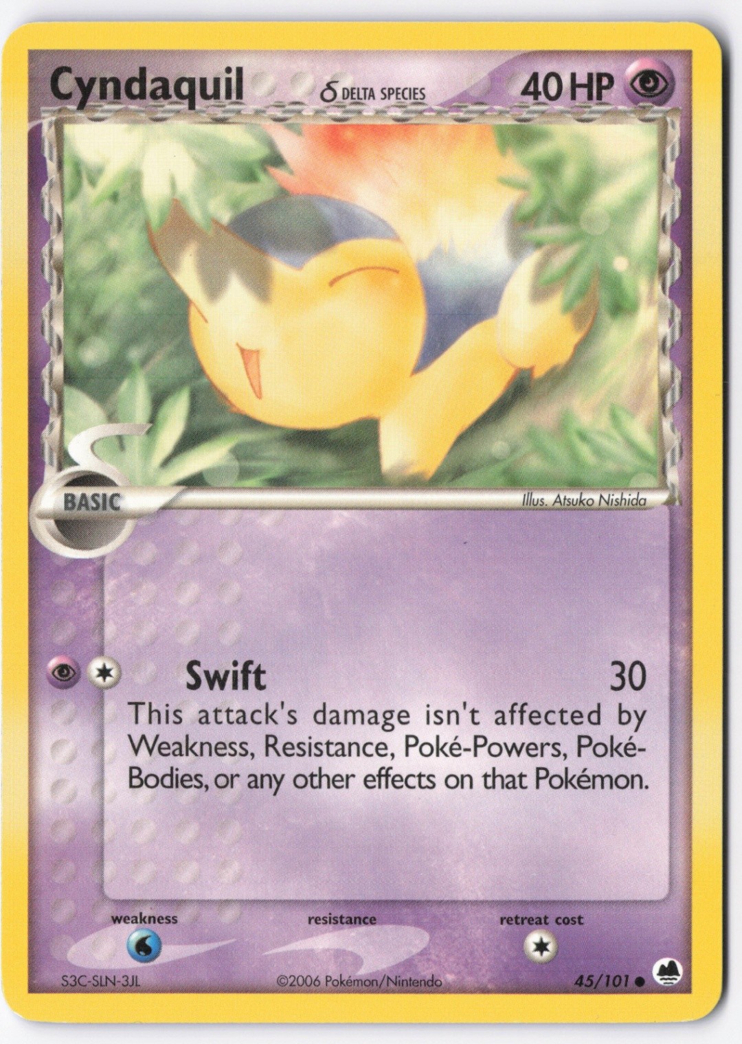 Cyndaquil (Delta Species) Common Dragon Frontiers 45/101 NM