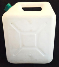 20L Biały plastikowy pojemnik na wodę / nośnik. (Używany).