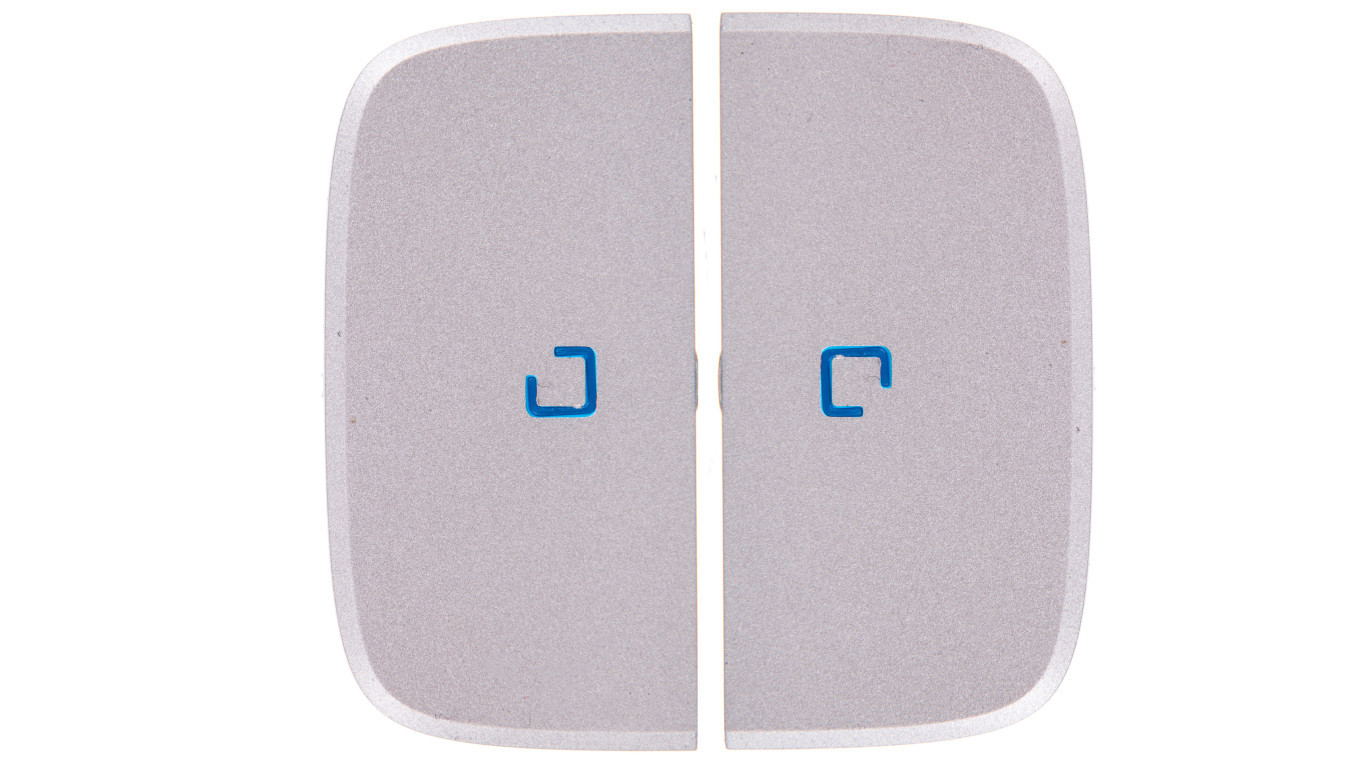 VALENA ALLURE Candlestick switch keys with LED backlight aluminum 755227 /T2UK