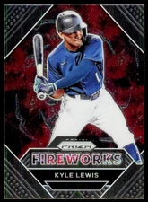 2021 Panini Prizm Kyle Lewis FW10 Fireworks Seattle Mariners