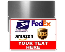 CUSTOM "YOUR TEXT HERE" PACKAGE DELIVERY SIGN DELIVERY INSTRUCTIONS Personalized