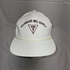 Kalamazoo Mill Supply Vintage Trucker Rope Hat White Euc K Products Brand