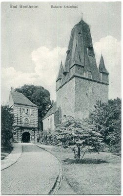 AK BAD BENTHEIM Äußerer Schlosshof 10/20er