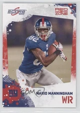 2010 Score Red Zone 55/100 Mario Manningham #195 0b5
