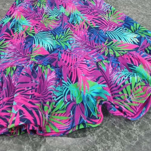 Juicy Couture Girls Colorful Tropical Palm Tree Sundress Size L 10/12 Summer NWT - Picture 2 of 14