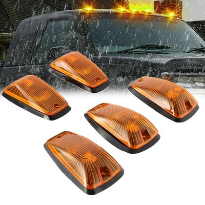 For Ford F250 F350 Super Duty Amber LED Cab Roof Marker Clearance Running Lights