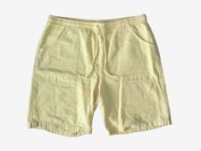 Vtg 90s COTTON-SEED Bright Yellow USA MADE SUMMER SHORTS Casual Golf Gym Men's M