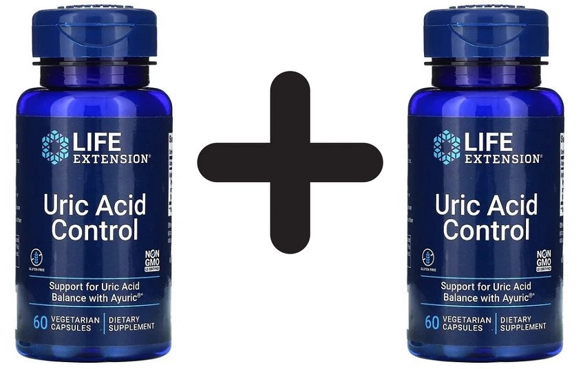 2 x Life Extension Uric Acid Control - 60 vcaps (391,58 EUR/kg)