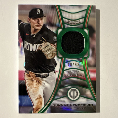 Topps Tribute 2025 Gunnar Henderson Orioles Tributaries Relic #TT-GH 40/99