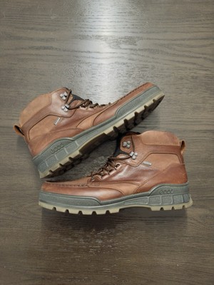 ECCO Track 25 Men's Leather Gore-Tex Mid-Cut Outdoor Boot Bison US 15-15.5