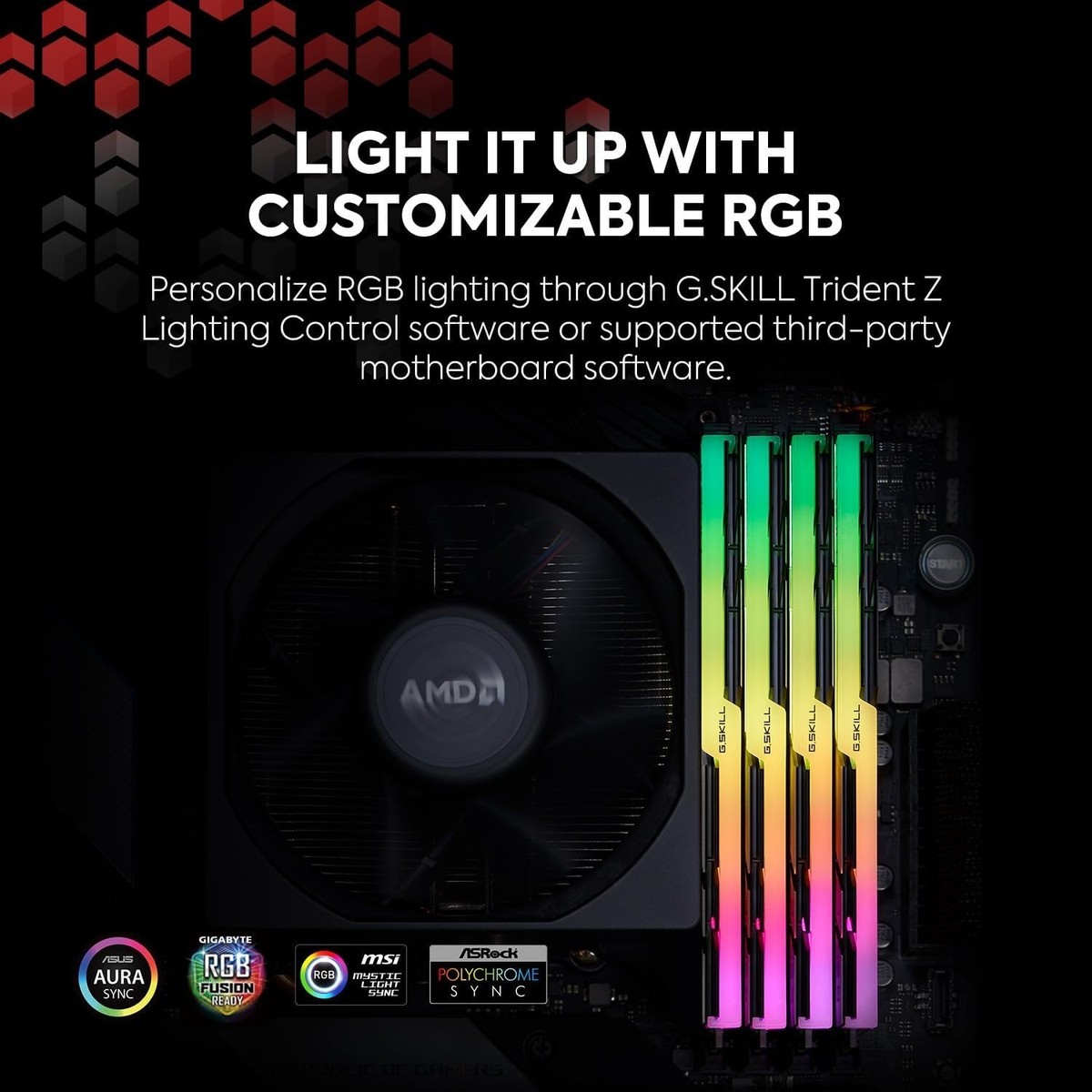G.SKILL Trident Z Neo RGB 32GB 2x16GB DDR4-3600 C16 RAM Desktop