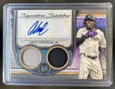 2023 Topps Museum Jazz Chisholm Jr. Signature Dual Jersey Auto #/299