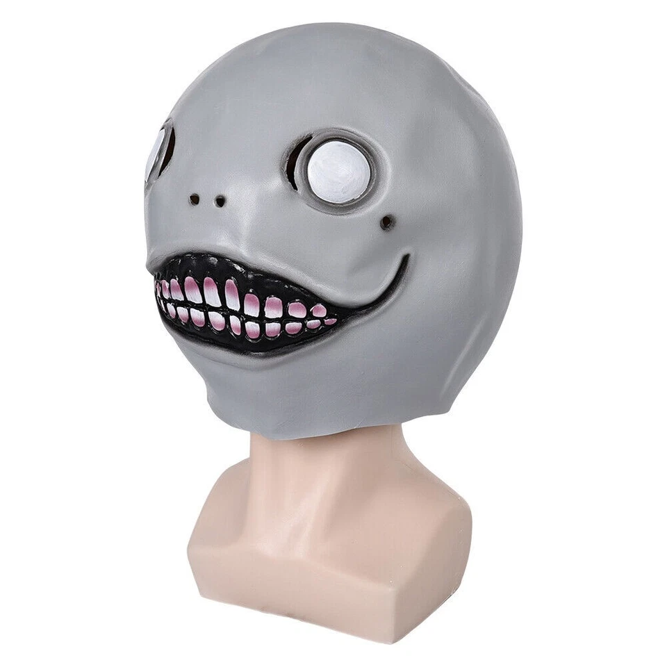 Máscaras Emil látex cabeça cheia capacete cosplay adereços Halloween masculino feminino terno - Imagem 3 de 4