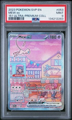 2023 POKEMON SVP EN-SV BLACK STAR PROMO 151 ULTRA-PREM COLL #053 MEW EX PSA 9