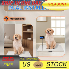 Large Digital Pet Scale Animal Veterinary Weight Dog Cat Pet Floor Scale 660LBS