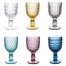 VILLA D'ESTE HOME TIVOLI Geometrie Calice Vino Set 6 Pezzi 310ml Multicolore Vet