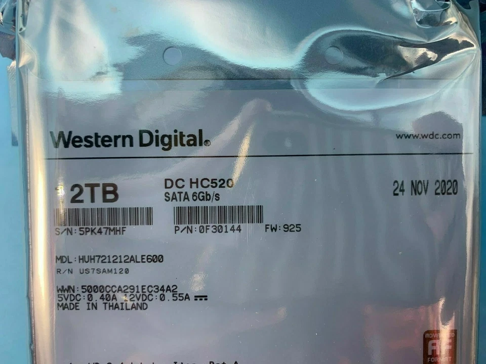 NEW Western Digital Ultrastar 12TB DC HC520 SATA HDD - Image 2 of 3