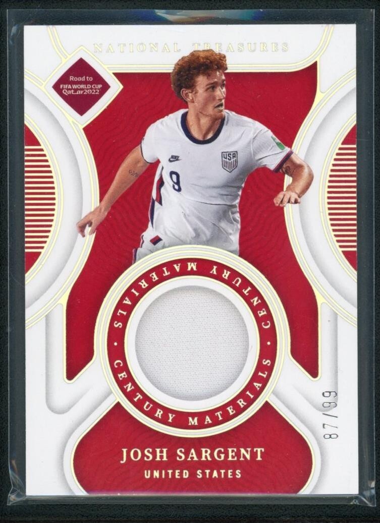 World Cup Sargent Us Soccer 2022 JOSH SARGENT 87/99 JERSEY PANINI