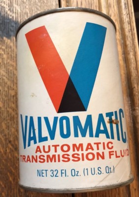 Vintage Valvoline Oil Comapny Valvomatic Transmission Fluid Quart