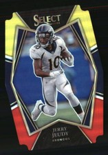 Jerry Jeudy 2021 Select Prizm Red and Yellow Die Cut #112 Football Card