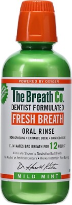 The Breath Co. Fresh Breath Mundwasser   2x500 ml   Milder Geschmack   Neu