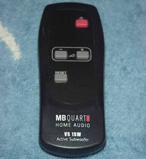 MB QUART Home Audio VS 1sw Active Subwoofer Remote Control