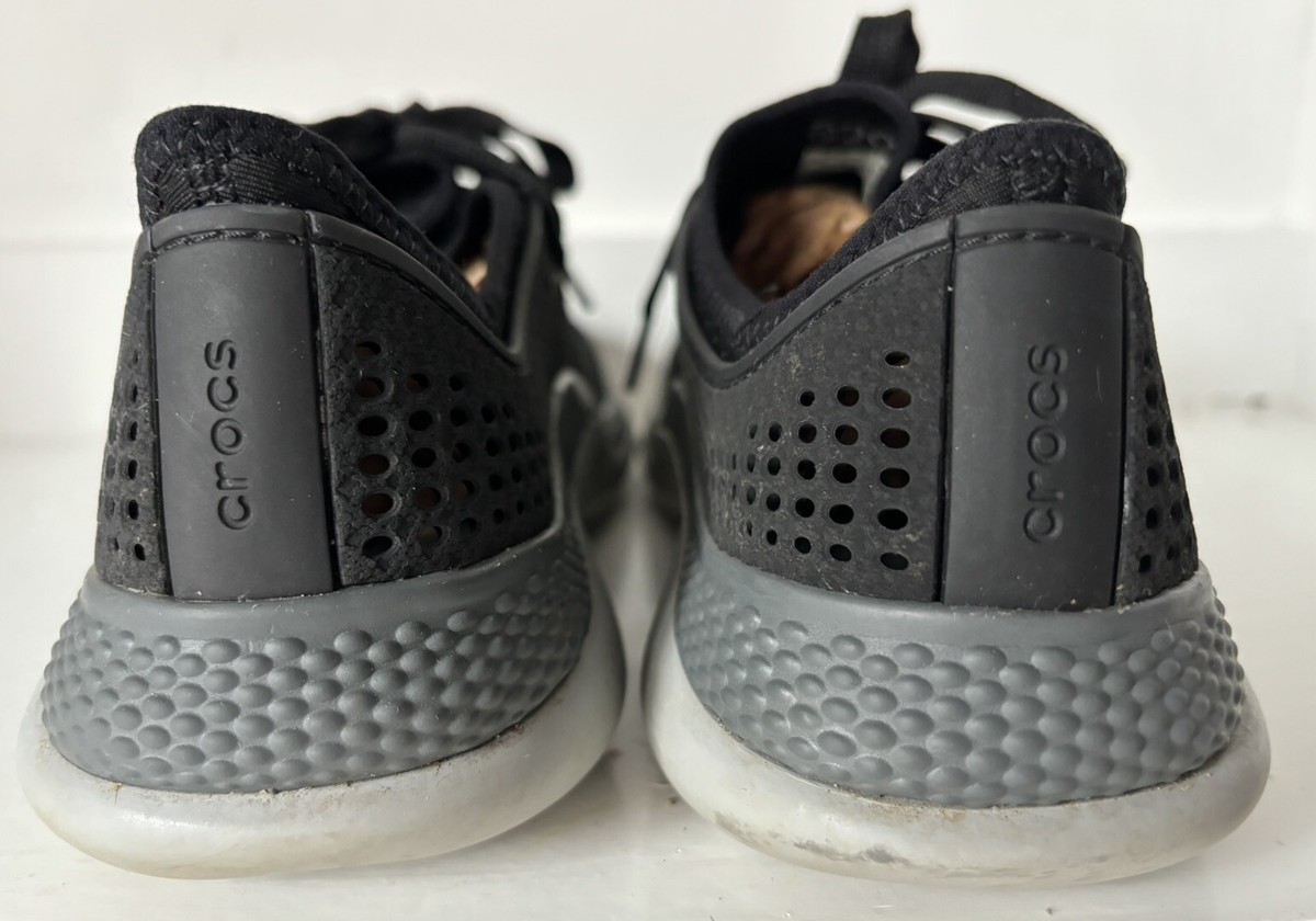 Crocs LiteRide 360 Pacer Black Slate Gray 206715 Sneakers Shoes