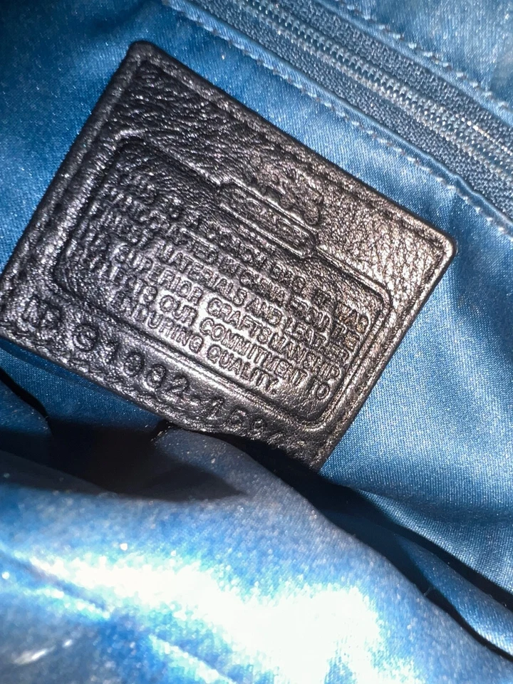 COACH OP Women Satchel Shoulder Bag Handle Madison Signature Sequin Metallic COA - Image 4 of 4