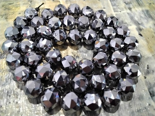 Natural Terahertz, 8mm, Star Cut Facet, Approx 50pcs Free postage. - Picture 3 of 3