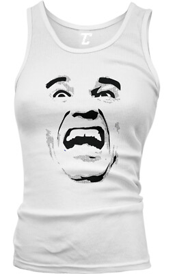 Arnold Face - Movie Star Hilarious Funny Scream Juniors Tank Top