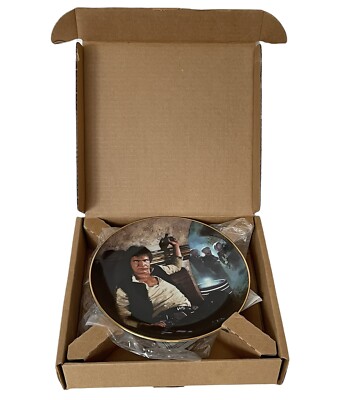 Star Wars Limited Edition Han Solo Cantina Hamilton Collection Plate & COA 1986