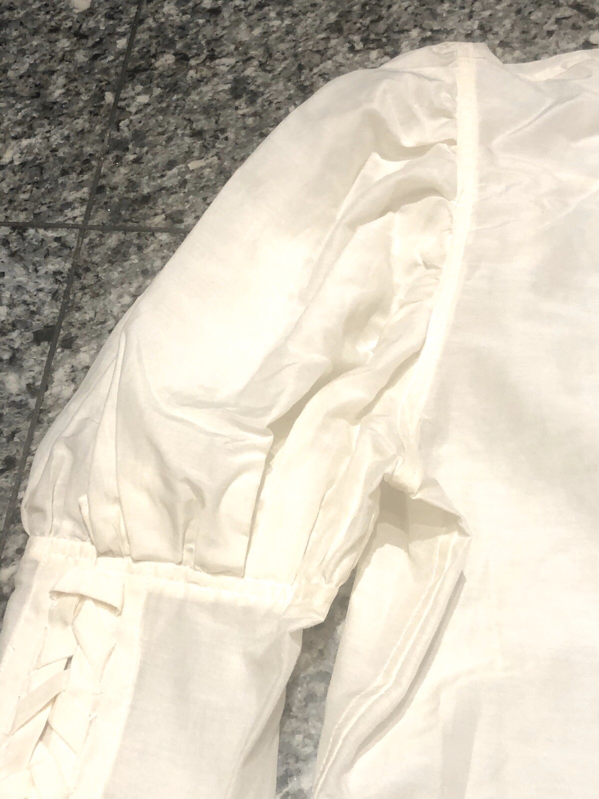 Camicetta Yves Saint Laurent YSL by Tom Ford 2002 misto cotone panna manica stringata