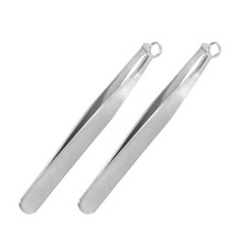 2 Pack Universal Nose Hair Trimming Tweezers Round Tip Eyebrow Trimmer