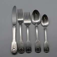 Reed & Barton 18/8 Stainless Colonial Shell 5pc Place Setting *