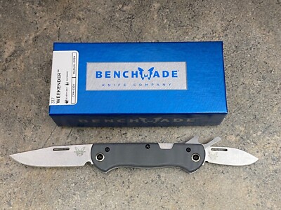 Benchmade Weekender Folding Knife 317 Two Blades and Bottle Opener Gray Handle