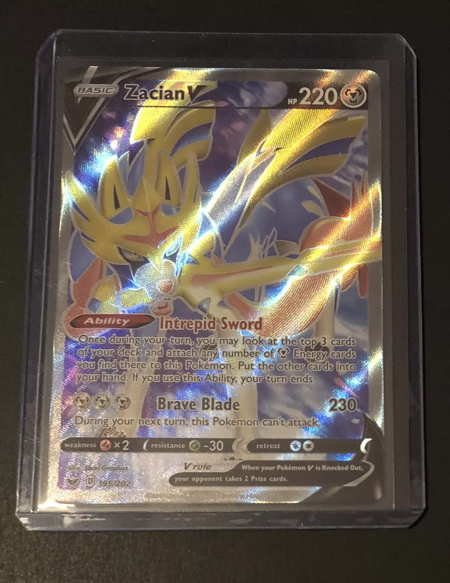 195/202 Zacian V, Rare Ultra Card