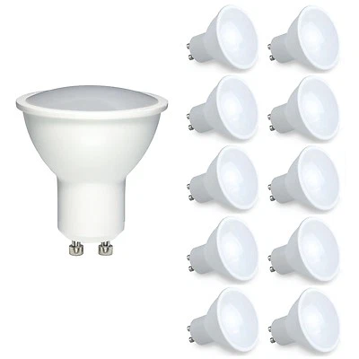 FYH 10x Dimmable GU10 6W LED Light Bulb Spotlight Lamp Cool/Warm Equals 50W Halogen