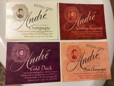 VINTAGE ORIGINAL ANDRE CHAMPAGNE LABELS EJ GALLO WINERY MODESTO YOU PICK ONE