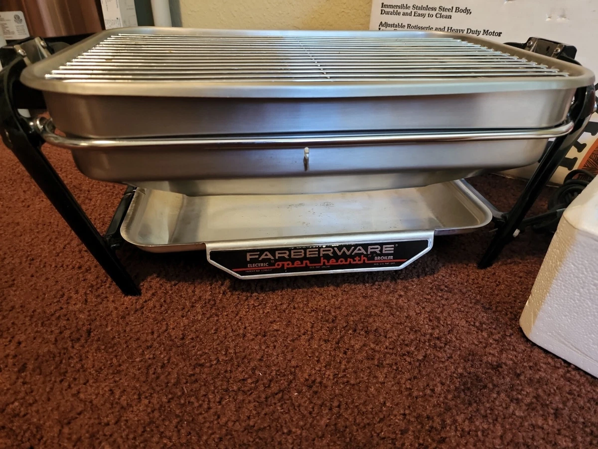 FARBERWARE OPEN HEARTH SMOKELESS INDOOR ROTISSERIE GRILL, 51 OFF