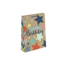 Sac cadeau d'anniversaire moyen effet kraft