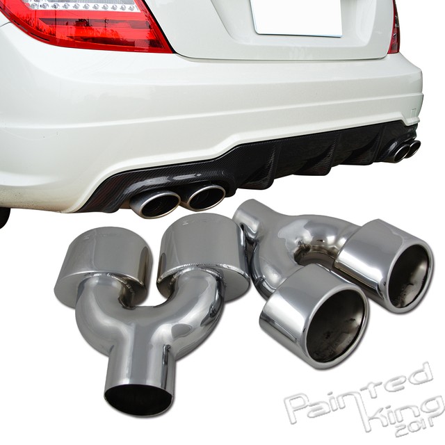 20082011 Fit For Mercedes BENZ CClass W204 Exhaust Pipe Tip Fit C300